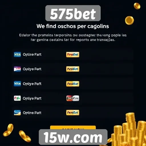 Exploração das opções de pagamento na 575bet